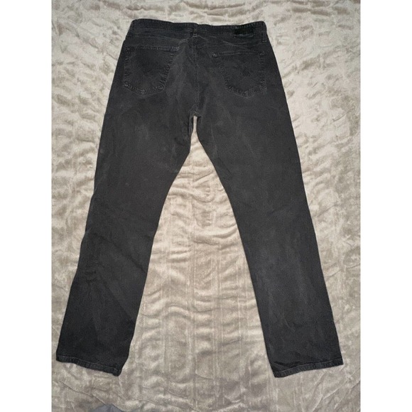 AG Adriano Goldschmied Mens Jeans 38X32 Everett Slim Straight Grey Stretch - Picture 4 of 6